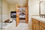 Master Bathroom at The Lodges B1